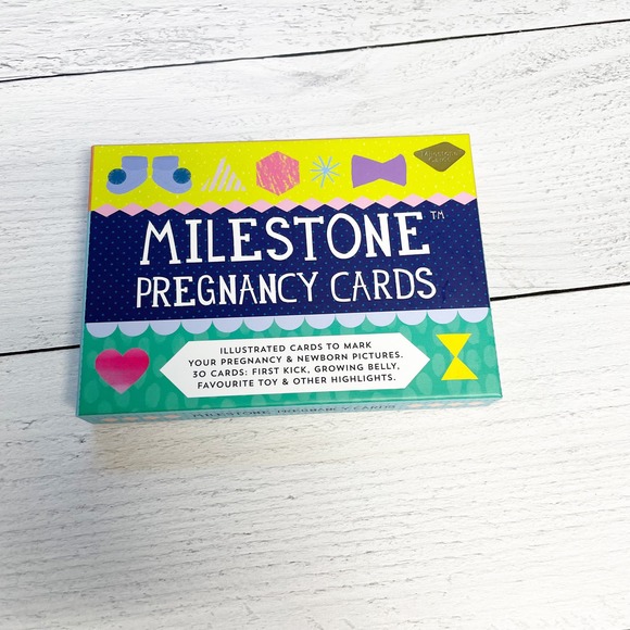 Milestone Pregnancy Cards 30 Illustrated Cards To Mark Pregnancy Highlights NEW - Picture 1 of 4